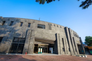 Gimhae, Güney Kore - 10 Mart 2018: bina Gimhae Ulusal Müzesi