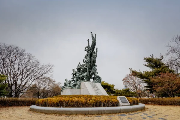 Seoul South Korea March 2018 Memorial Statue Seoul National Cemetery — Stock Photo, Image