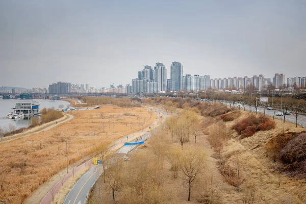 Seúl Corea Del Sur Marzo 2018 Vista Orilla Del Río — Foto de Stock