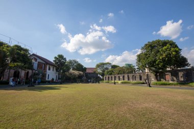 Manila, Filipinler - 17 Şubat 2018: Ali rıza heykele Fort Santiago, Intramuros bölgesi, Manila şehir