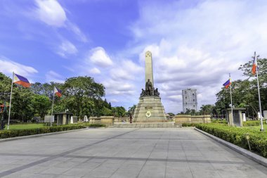 Manila, Filipinler - 4 Şubat 2018: Anıt anısına Jose Rizal(National hero) ali rıza Park Metro Manila