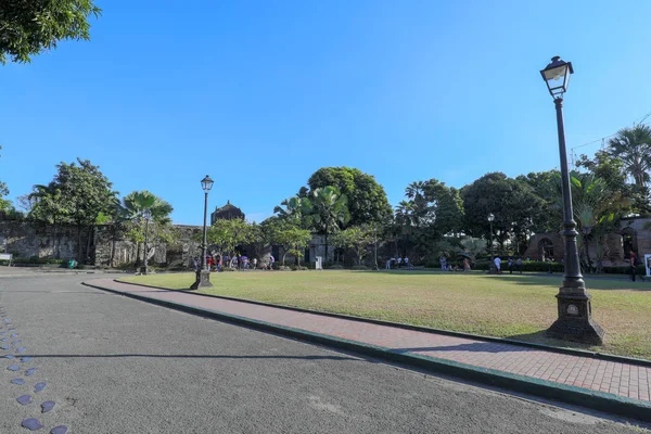 Manila, Filipinler - 17 Şubat 2018: İspanyol sömürge Fort Santiago Manila, Filipinler