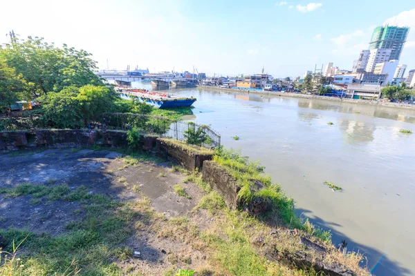 Manila Filipinler Şubat 2018 Manila Pasig River View Fort Santiago — Stok fotoğraf