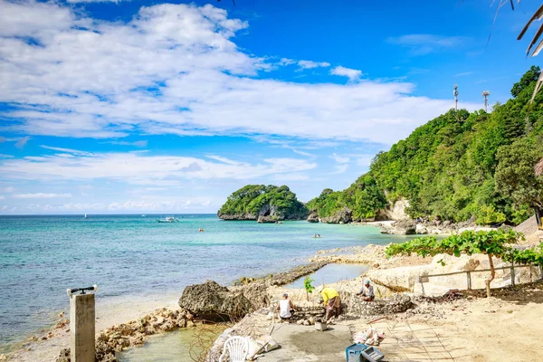 Boracay Φιλιππίνες Δεκ 2017 Όμορφη Θάλασσα Θέα Από Δύση Cove — Φωτογραφία Αρχείου
