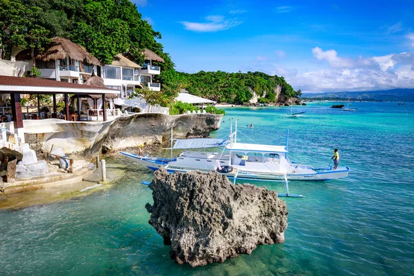 Boracay Φιλιππίνες Δεκ 2017 Δυτική Cove Resort Γύρω Τροπική Θάλασσα — Φωτογραφία Αρχείου