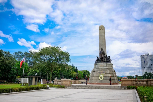 Manila, Filipinler - 4 Şubat 2018: Anıt anısına Jose Rizal(National hero) ali rıza Park Metro Manila