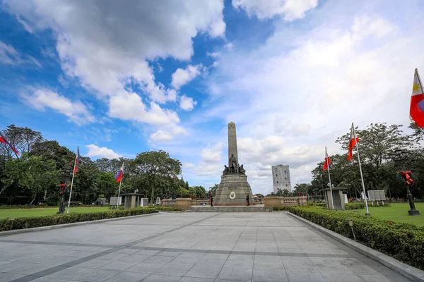 Manila Filipinas Febrero 2018 Monumento Memoria José Rizal Héroe Nacional — Foto de Stock