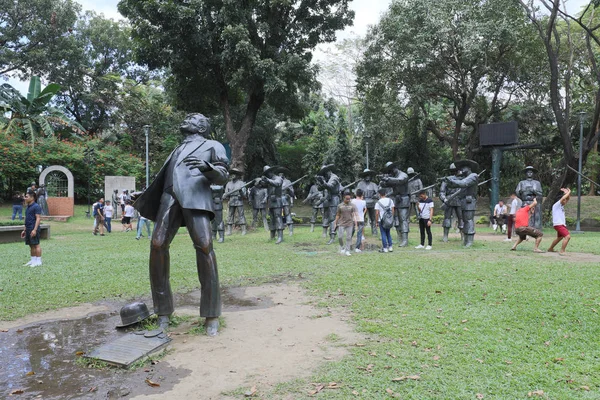 Manila Fülöp Szigetek 2018 Február Vértanú Jose Rizal Nagy Fém — Stock Fotó