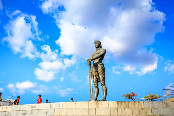 Manila Filipinas Feb 2018 Estatua Del Centinela Libertad Lapu Lapu —  Fotos de Stock