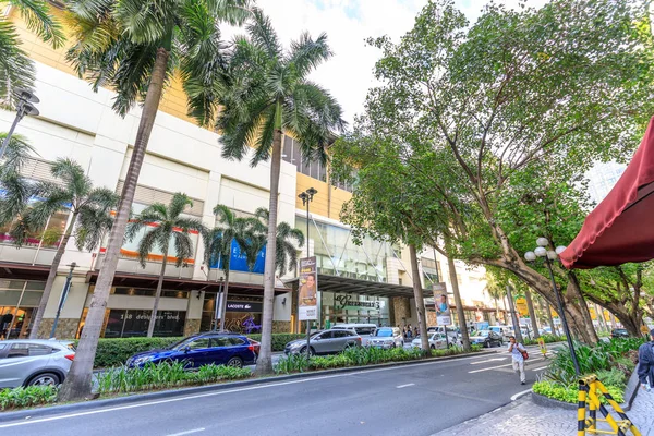 Makati Manila Fülöp Szigetek Jan 2018 Ban Road View Mellett — Stock Fotó