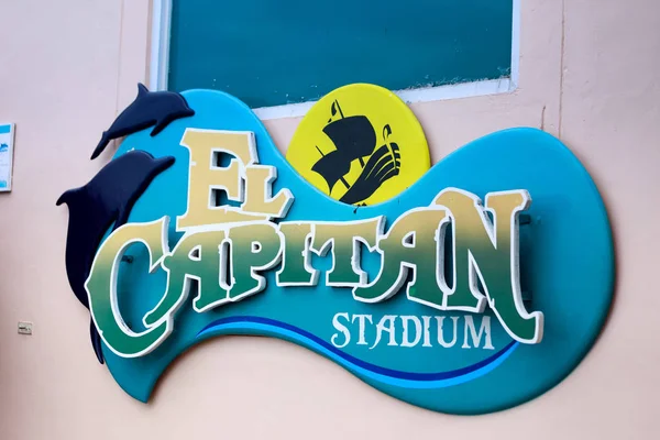 Baixa Subica Manila Filipinas Jan 2018 Capitan Stadium Sign Subic — Fotografia de Stock