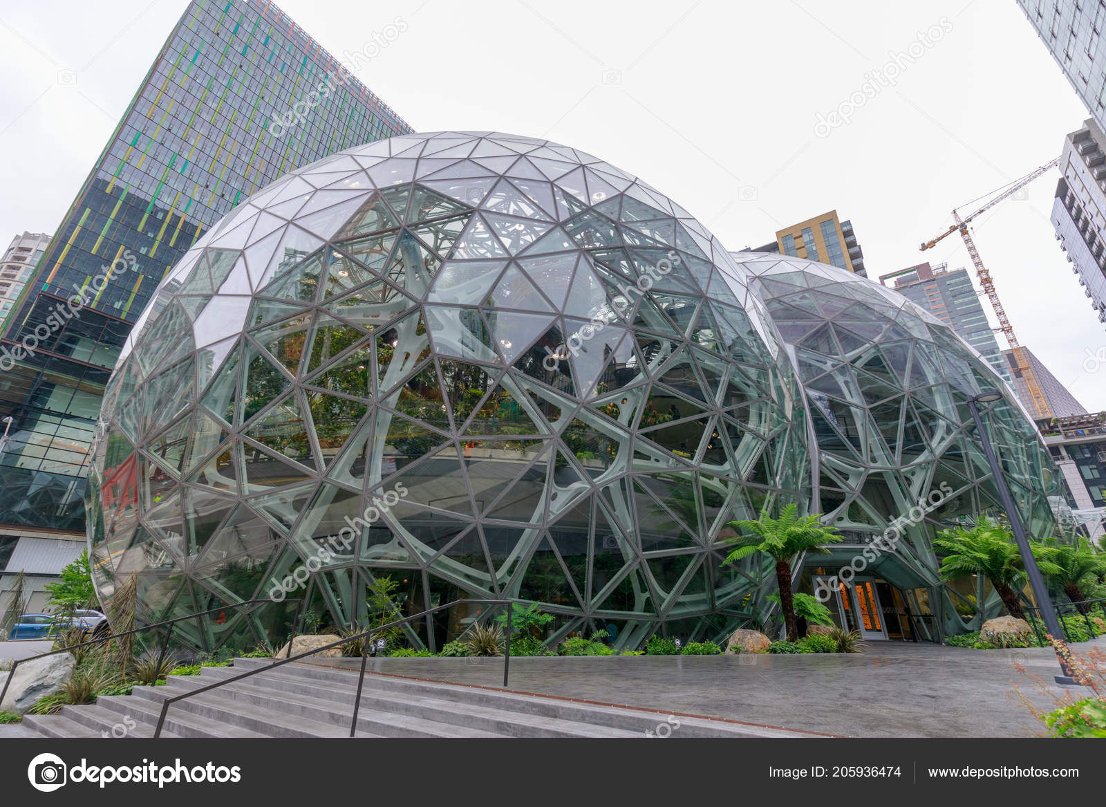 Seattle Washington June 18 View Amazon Spheres Its Seattle Headquarters Stock Editorial Photo C Artyooran Gmail Com