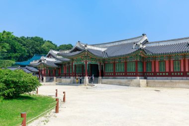 Seoul, Güney Kore - 21 Temmuz 2018: alace sahne Seoul City, South Korea