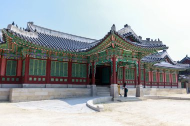 Seoul, Güney Kore - 21 Temmuz 2018: alace sahne Seoul City, South Korea
