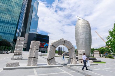Seoul, Güney Kore - 3 Temmuz 2018: Coex Kongre ve Sergi Merkezi sahne bölgesinde Gangnam, Seoul city