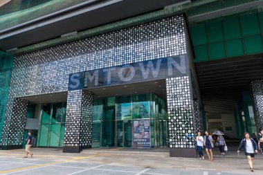Seoul, Güney Kore - 3 Temmuz 2018: Sm şehir Coex Artium bölgesinde Gangnam, Seoul city