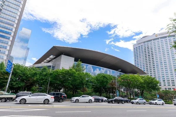 ソウル市江南区のソウル 2018 Coex コンベンション 展示センター シーン — ストック写真