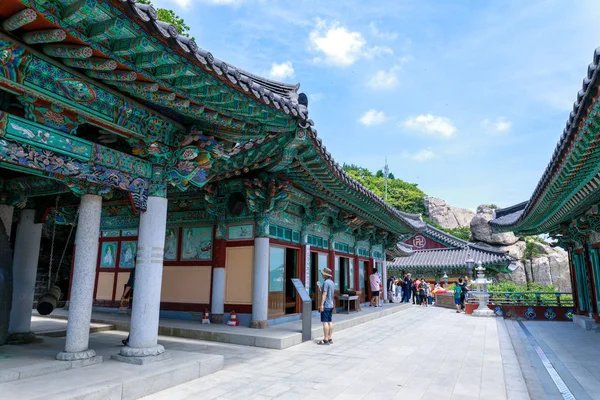 南海郡錦山山間南海 2018 Boriam 仏教寺の風景 — ストック写真