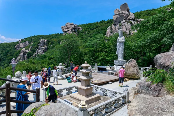 Namhae Corea Del Sur Julio 2018 Boriam Buddhist Temple Scene — Foto de Stock