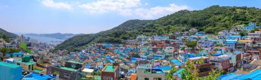 Gamcheon kültür Busan şehir, Güney Kore'de yer alan köyü Panorama görünümünü