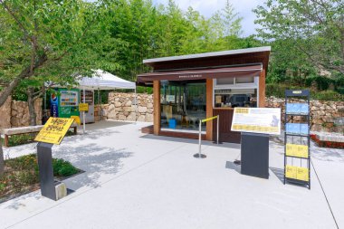 Gimhae, Güney Kore - 12 Temmuz 2018: Bongha köyü sahne, Kore 16 Cumhurbaşkanı Roh Moo-hyun Gimhae, Gyeongsang il içinde Doğum yeri