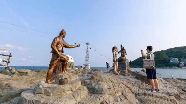 Gimhae Korea Południowa Sierpień 2018 Wyspa Geobukseom Songdo Sceny Songdo — Zdjęcie stockowe