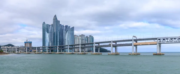 Busan Korea Południowa Lipca 2018 Gród Haeundae Dzielnicy Luksusowych Wieżowce — Zdjęcie stockowe