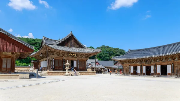 Yangsan Coreia Sul Agosto 2018 Daeungjeon Salão Principal Adoração Tesouro — Fotografia de Stock
