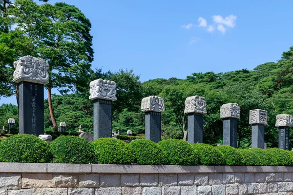 Yangsan Corée Sud Août 2018 Monuments Pierre Temple Tongdosa Yangsan — Photo