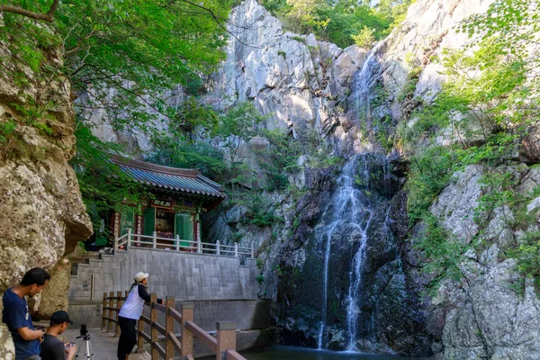 Yangsan Corea Del Sur Agosto 2018 Escena Del Templo Honglyongsa — Foto de Stock