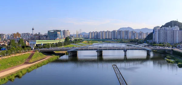 Yangsan Corée Sud Août 2018 Pont Yeongdaegyo Yangsan — Photo