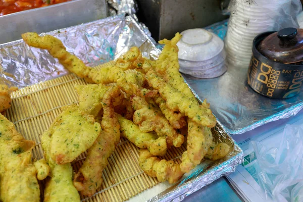 Корейская Еда Жареные Овощи Tempura — стоковое фото