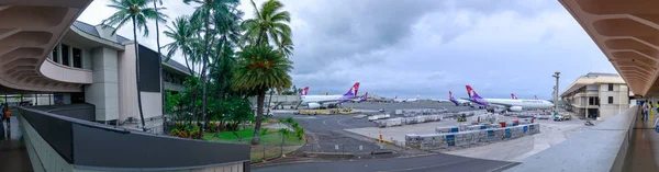 Honolulu Hawaii Aug 2018 Hawaiian Airlines Planes Ground Air Honolulu — Stock Photo, Image