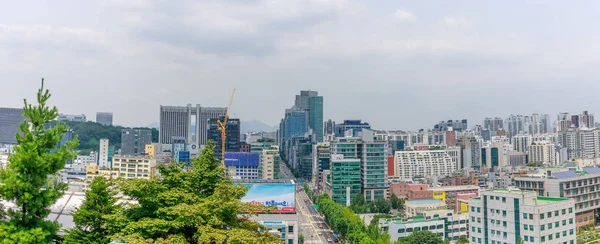 Seoul Sydkorea Jul 2018 Gangnam Daero Avenue Visar Centrala Distriktsdomstolen — Stockfoto