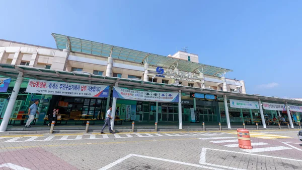 Obszar Usługi Zobacz Sunsan Gumi Korea Południowa Lipca 2018 Jungbu — Zdjęcie stockowe