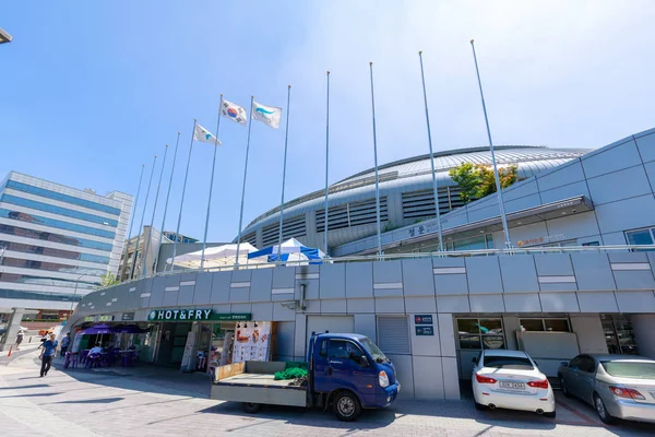 Seoul Korea Południowa Lipca 2018 Jangchung Arena Arena Sportowa Mieście — Zdjęcie stockowe