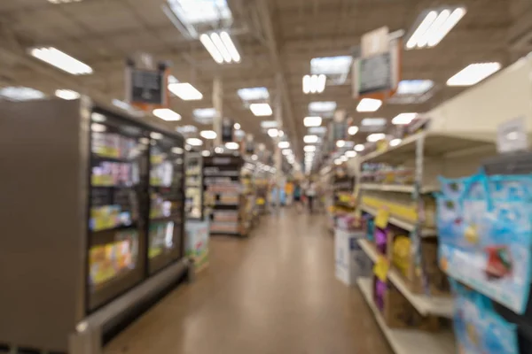 Desenfoque Abstracto Supermercado Para Fondo Con Bokeh —  Fotos de Stock
