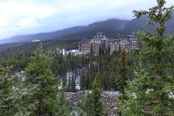 Alberta Kanada Oktober 2018 Banff Fairmont Springs Hotel Canadian Rockies — Stockfoto