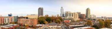 Raleigh, North Carolina - Nov 24, 2018 : Panorama view of downtown Raleigh Skyline clipart