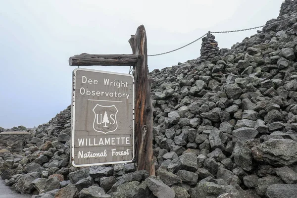 Deschutes County Oregon Oct 2018 Dee Wright Observatory Willamette National — Stock Photo, Image