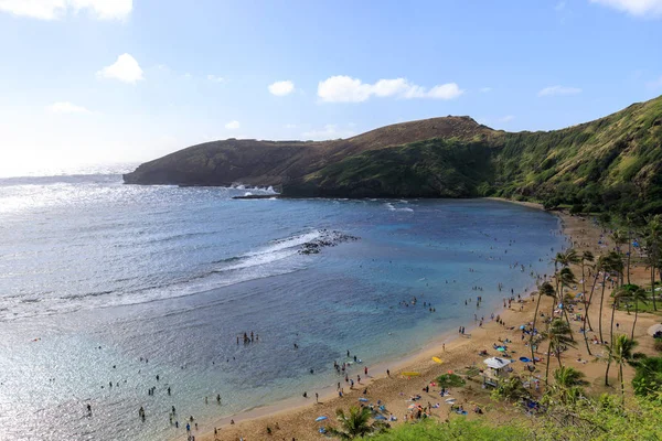 Playa Más Famosa Oahu Bahía Hanauma Oahu Hawaii Imagen — Foto de Stock