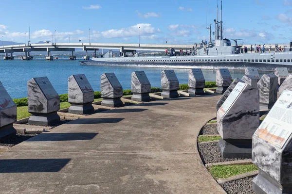 Oahu Hawaii Diciembre 2018 Vista Los Sitios Históricos Pearl Harbor — Foto de Stock