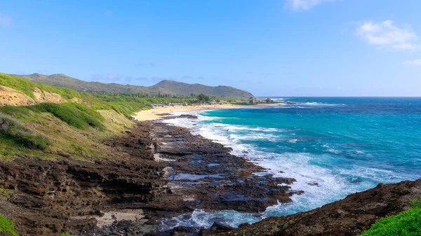 Honolulu Hawaii Diciembre 2018 Halona Blowhole Lookout Atracción Turística Isla — Foto de Stock