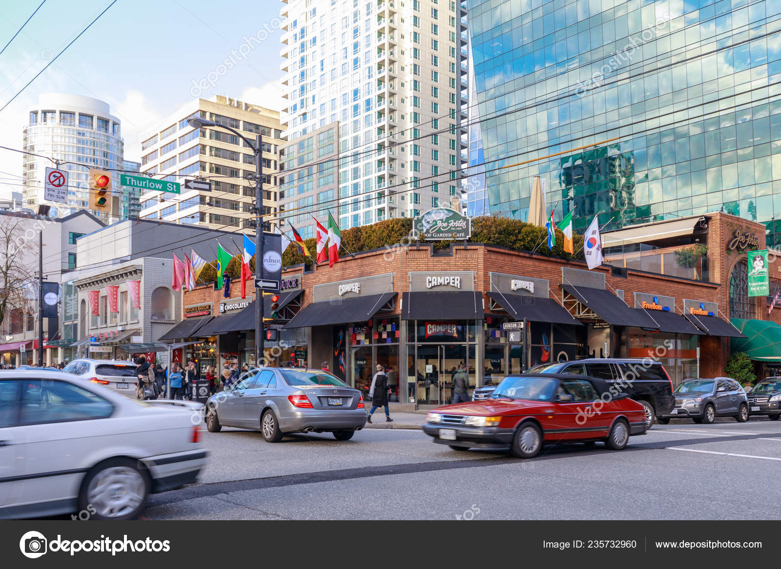 Vancouver Canada Feb 2019 Robson Street Downtown Shopping District Vancouver  – Stock Editorial Photo © artyooran.gmail.com #235732960