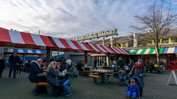 Vancouver Kanada Şubat 2019 Granville Ada Halk Pazarına Vancouver Olacağı — Stok fotoğraf