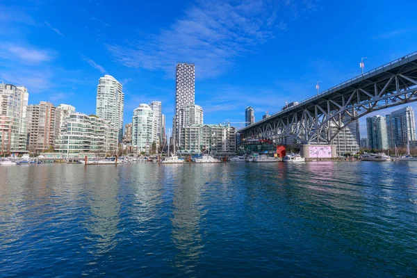 Vancouver Canada Feb 2019 Weergave Van Vancouver Naast Granville Brug — Stockfoto