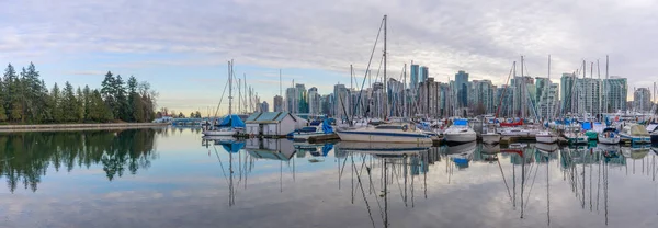 Vancouver Kanada 2019 Február Vancouver Downtown Látkép Stanley Park — Stock Fotó