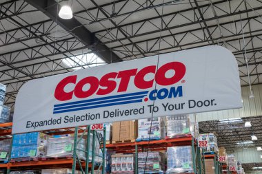 Costco toptan mağazası. Costco toptan Corporation en büyük üyelik yalnızca ambar bize kulübüdür