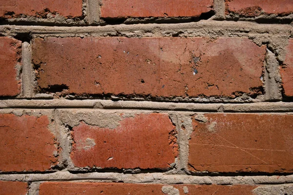 Aşınmış grunge kırmızı tuğla duvar