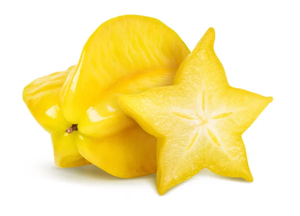 Carambola stella frutta isolata — Foto Stock